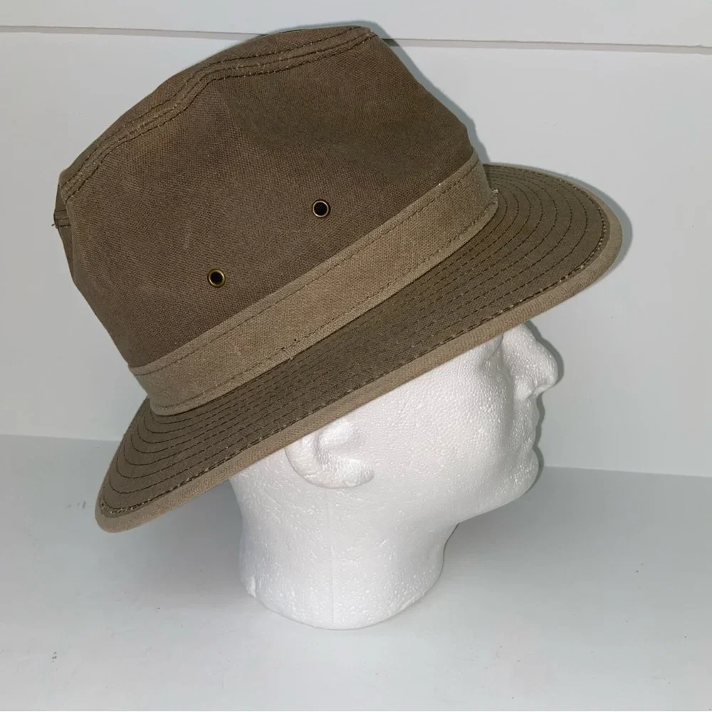 J Peterman Co Hat Mens Small Made In The USA Vintage Outback Safari Outdoors